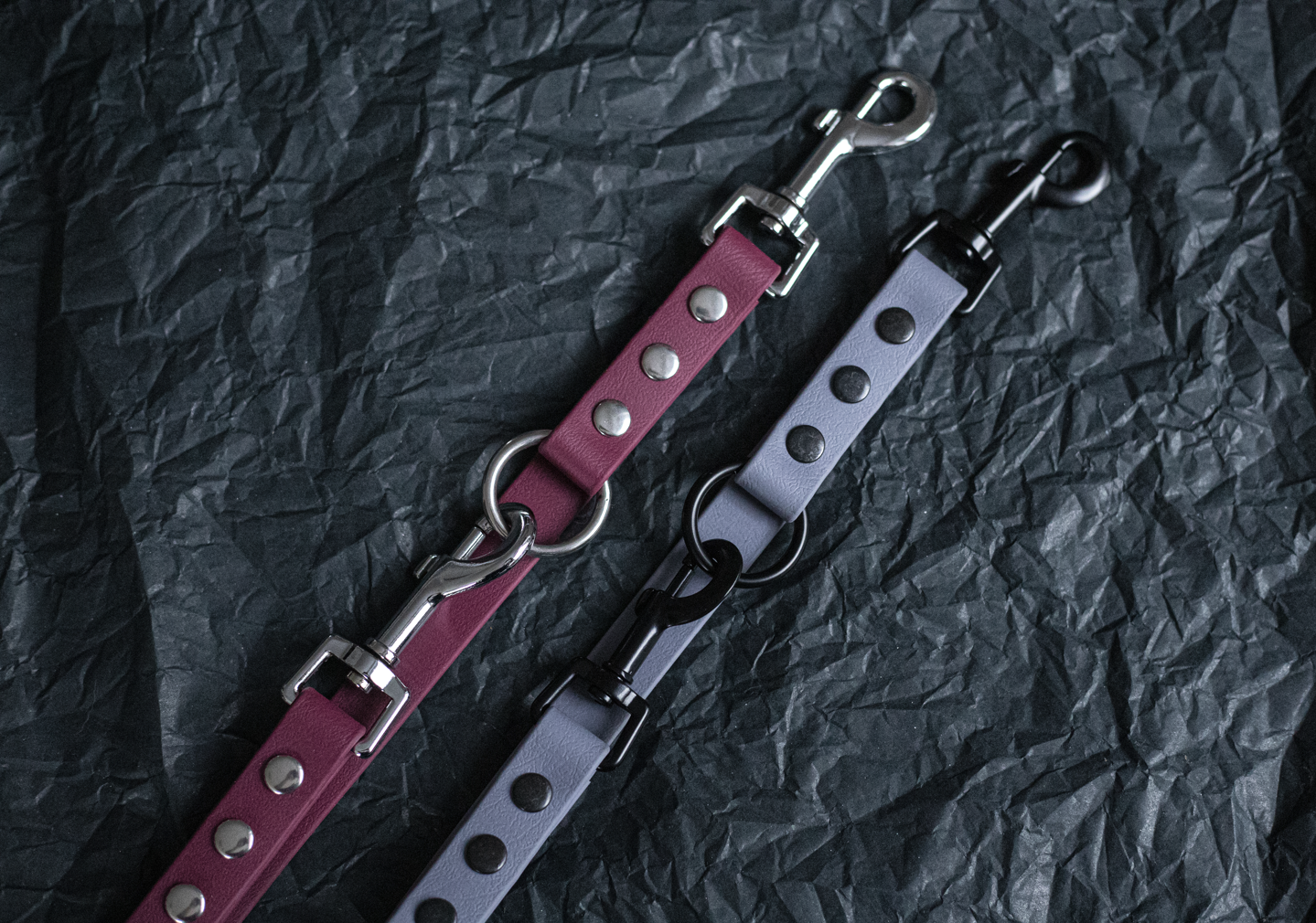 Dreifach verstellbare BioThane® Hundeleine | 2 m lang | 19 mm breit